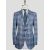 Cesare Attolini Blue Brown Wool Linen Blazer 1