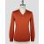 Cesare Attolini Orange Cashmere Silk Sweater V-Neck 1