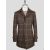 Isaia Brown Wool Overcoat 1