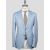 Isaia Light Blue Wool Linen Blazer 1