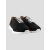Kiton Black Leather Suede Sheepskin Fur Sneakers 1