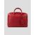 Isaia Red Leather Briefcase 1