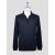 Isaia Blue Wool Sweater Polo Half Zip 1