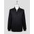 Isaia Black Wool Sweater Polo Half Zip 1