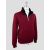 Svevo Burgundy Cashmere Fur Cashmere Sweater Coat 1