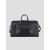 Isaia black Leather Travel Bag 1