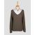 Gran Sasso Green Cotton Pl Sweater V-Neck 1