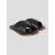 Isaia Black Leather Sandals 1