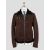 Tagliatore Brown Lambskin Leather Suede Shearling Coat 1