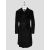 Tagliatore Black Cotton Double Breasted Velvet Overcoat 1