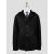 Tagliatore Black Leather Shearling Coat 1