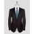 Isaia Burgundy Wool Silk Cotton Smoking Blazer 1