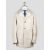 Isaia Gray Leather Shearling Overcoat 1
