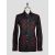 KITON DARK GREEN RED COTTON SHIRT 1
