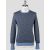 Drumohr Drumohr Light Blue Brown Cashmere Sweater Crewneck Light Blue / Brown 000