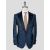 Isaia Isaia Blue Wool Silk Cotton Smoking Blazer Blue 000