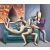 Mark Kostabi Mark Kostabi Multicolor Painting 25x30 Cm Multicolor
