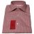 Kiton KITON Burgundy White Cotton Shirt Burgundy/White 000