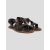 Isaia Isaia Brown Leather Leather Crocodile Sandals Brown 000