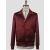 Isaia Isaia Burgundy Wool Silk Coat Burgundy 000