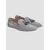 Kiton Kiton Gray Leather Suede Leather Crocodile Loafers Gray 000