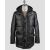 Kiton Kiton Black Leather Vicuna Perù Coat Black 000