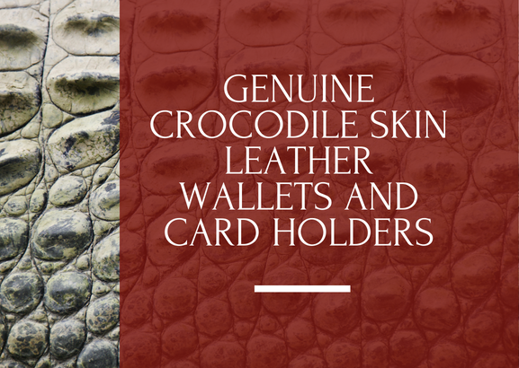 genuine crocodile skin leather wallets and card holders